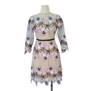 foxiedox embroidered dress Foxiedox Embroidered Minidress Lilac Multi At Nordstrom Rack - Womens Cocktail & Party Dresses
